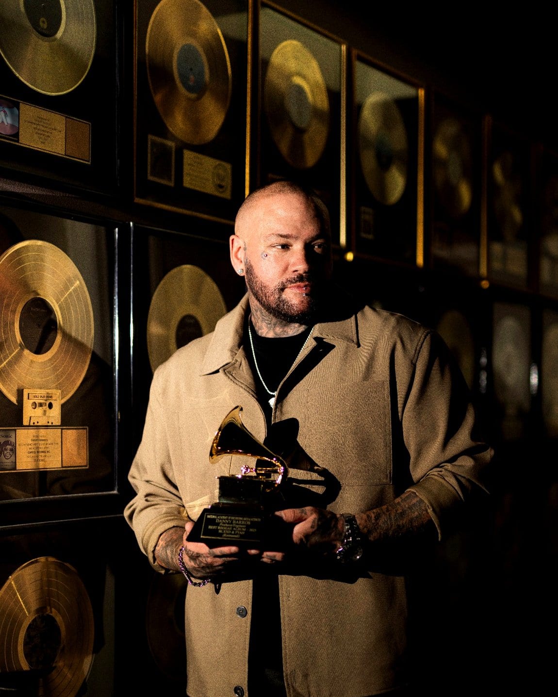 Danny Barros with his GRAMMY Award